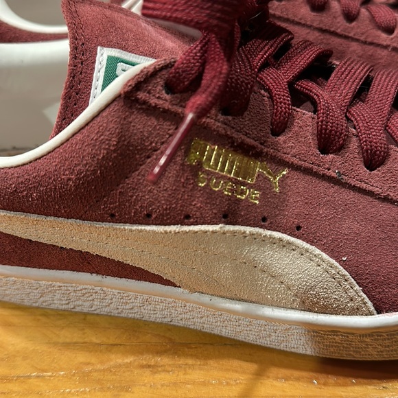 Puma Burgundy Suede Sneakers - Picture 5 of 6